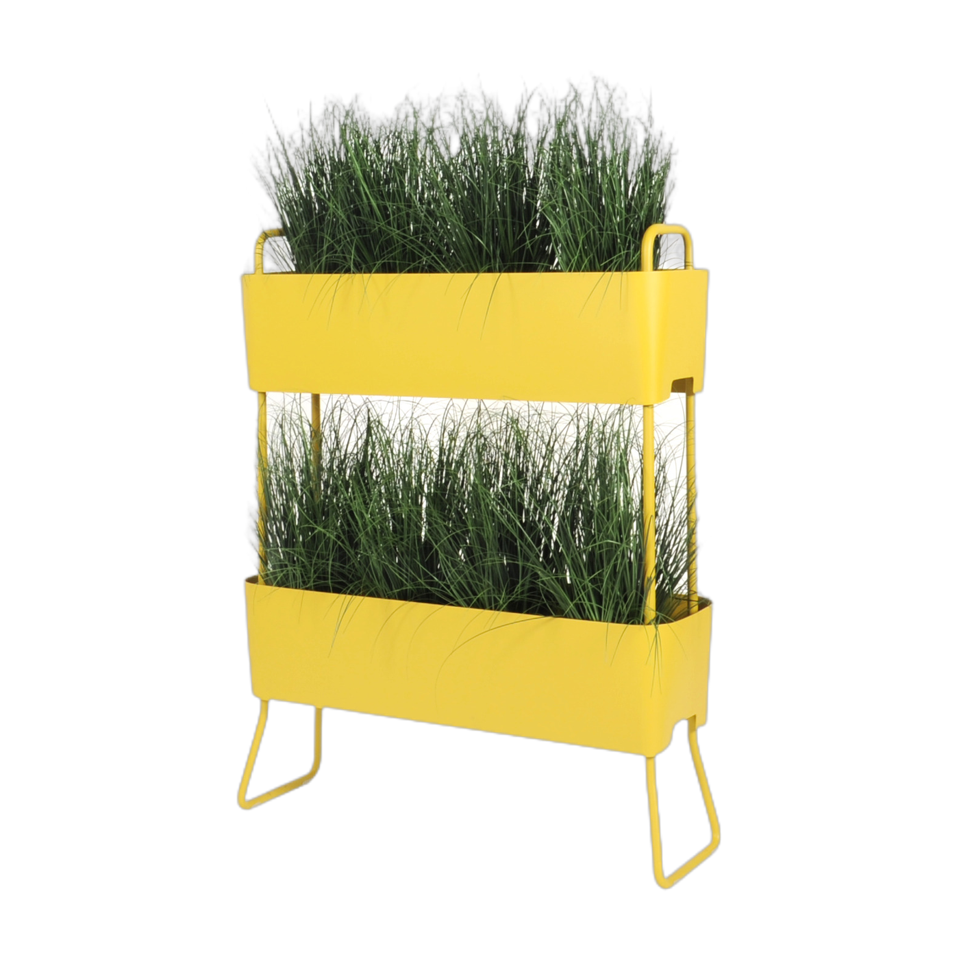 Jardinière en aluminium moutarde 100x120x29cm Greens Duo - Maiori