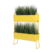 Fioriera in alluminio senape 100x120x29cm Greens Duo - Maiori