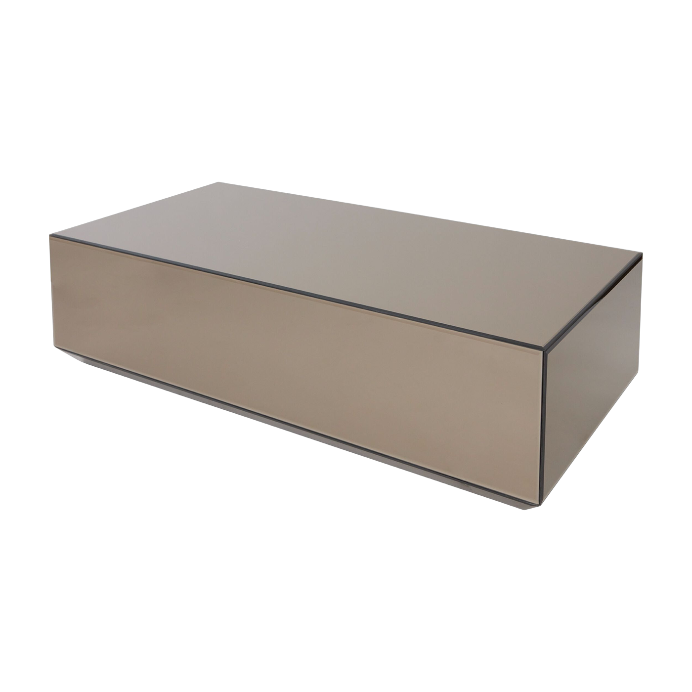 Mesa de centro de cristal espejado marrón 120x60cm Speculum - AYTM