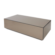 Table basse en verre miroir marron 120x60cm Speculum - AYTM