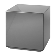 Speculum square black mirrored glass side table 46x46cm - AYTM