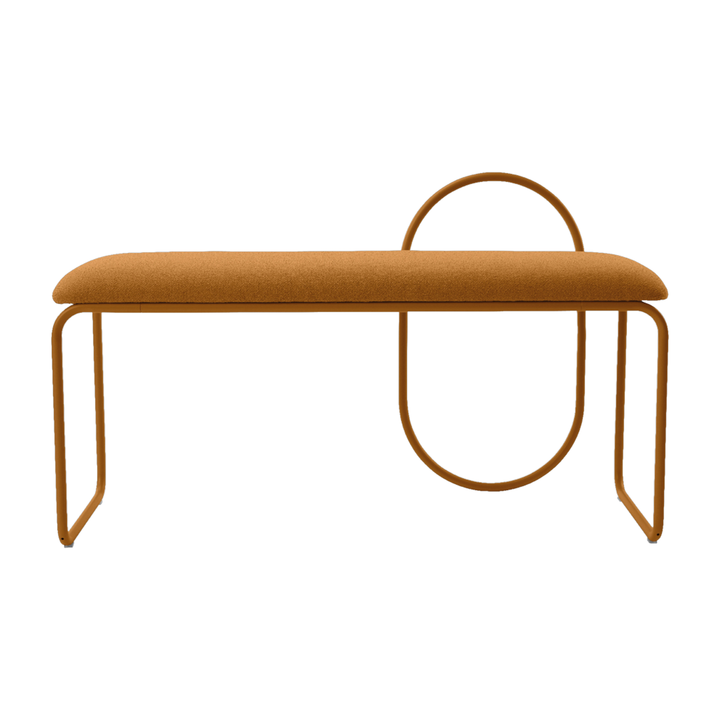 Banc en bouclé ambre 110x39cm Angui - AYTM