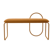 Banc en bouclé ambre 110x39cm Angui - AYTM