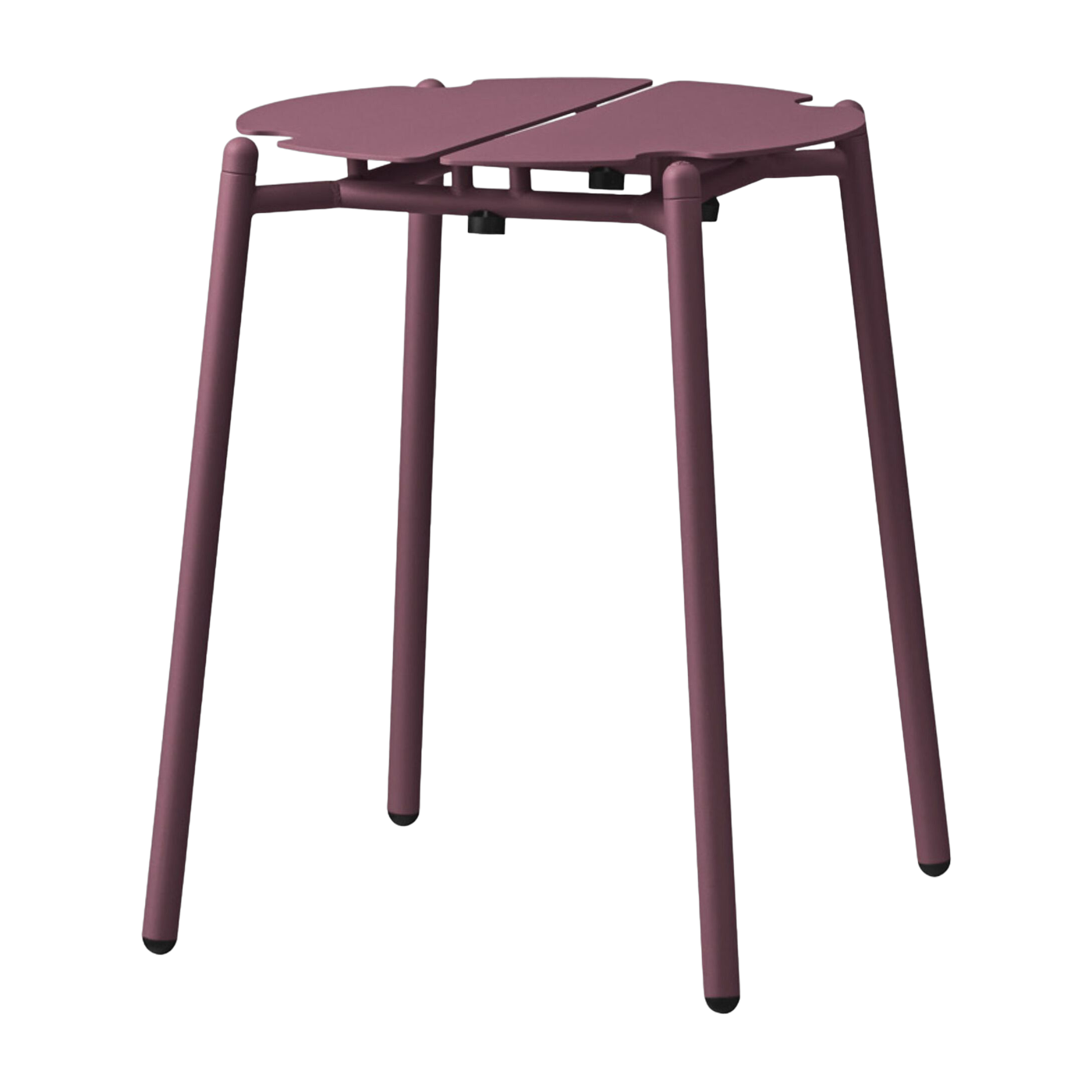 Outdoor-Hocker aus Stahl in Bordeaux 44 cm Novo - -. AYTM