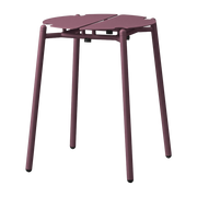 Outdoor-Hocker aus Stahl in Bordeaux 44 cm Novo - -. AYTM