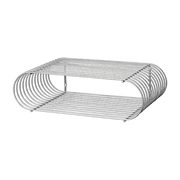 Chrome-plated steel oval wall shelf 40. 4cm Curva - AYTM