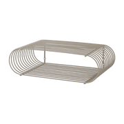 Curva Estantería de pared ovalada de acero color topo 40, 4 cm - AYTM