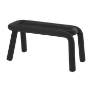 Black bench 100cm Bold - Moustache