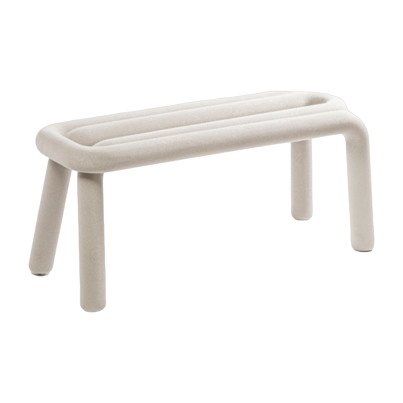 Banc gris scintillant 100cm Bold - Moustache