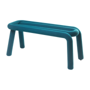 Banc bleu canard 100cm Bold - Moustache