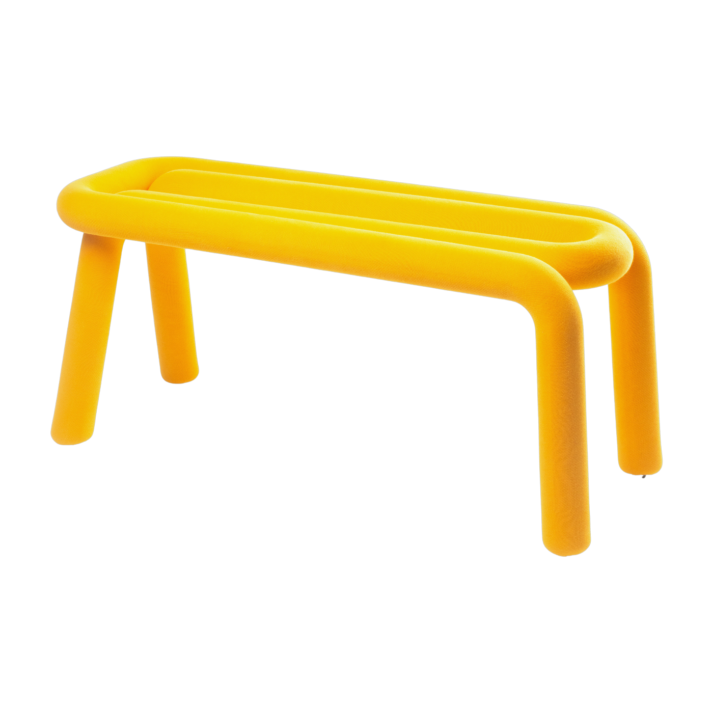Banc jaune 100cm Bold - Moustache