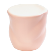 Organischer Hocker aus rosa Keramik 33cm Canova -. Moustache