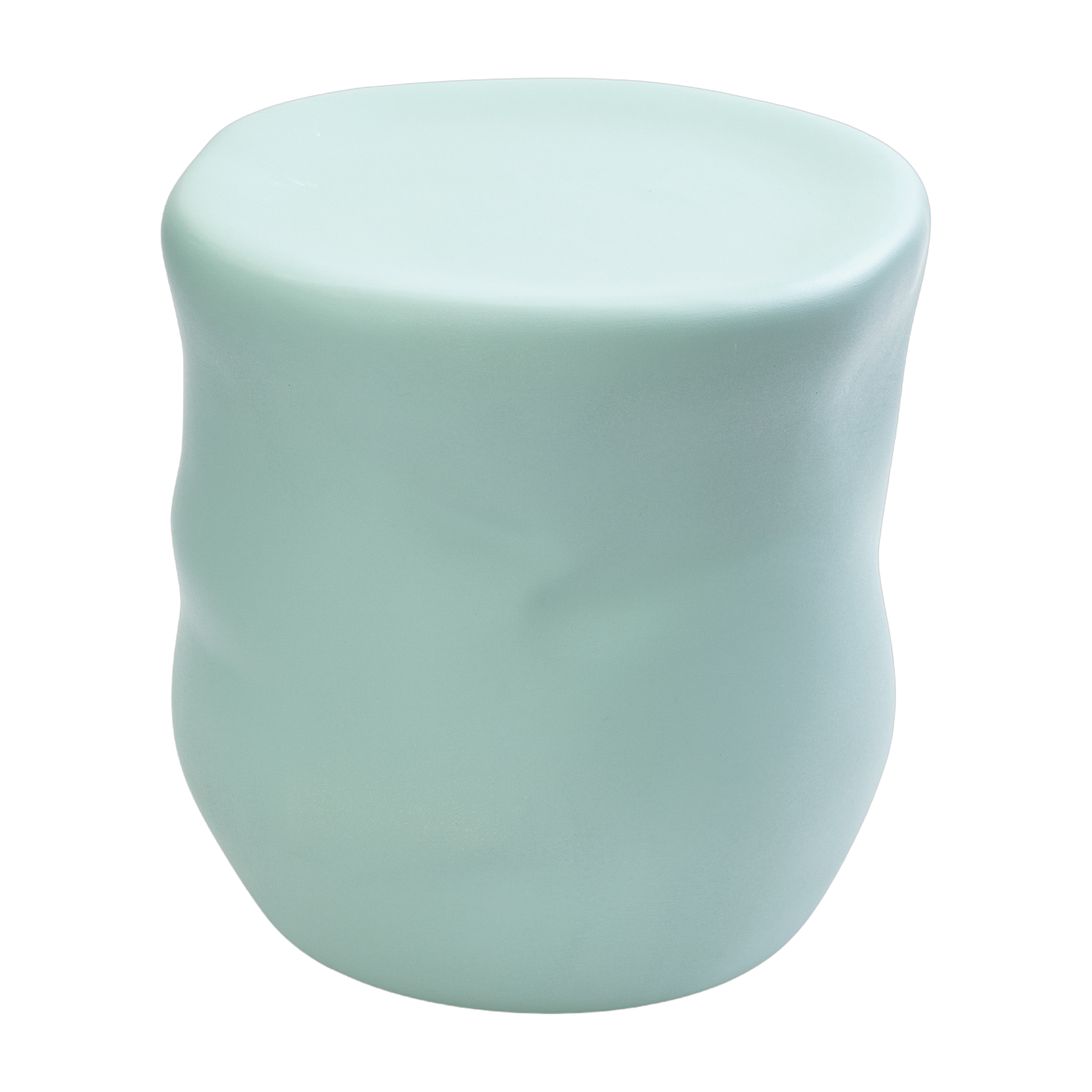 Organic stool in mint ceramic 33cm Canova - Moustache