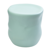 Organischer Hocker aus mintfarbener Keramik 33cm Canova -. Moustache