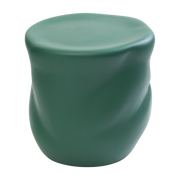 Organic stool in green ceramic 33cm Canova - Moustache