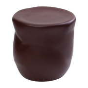 Tabouret organique en céramique chocolat 33cm Canova - Moustache