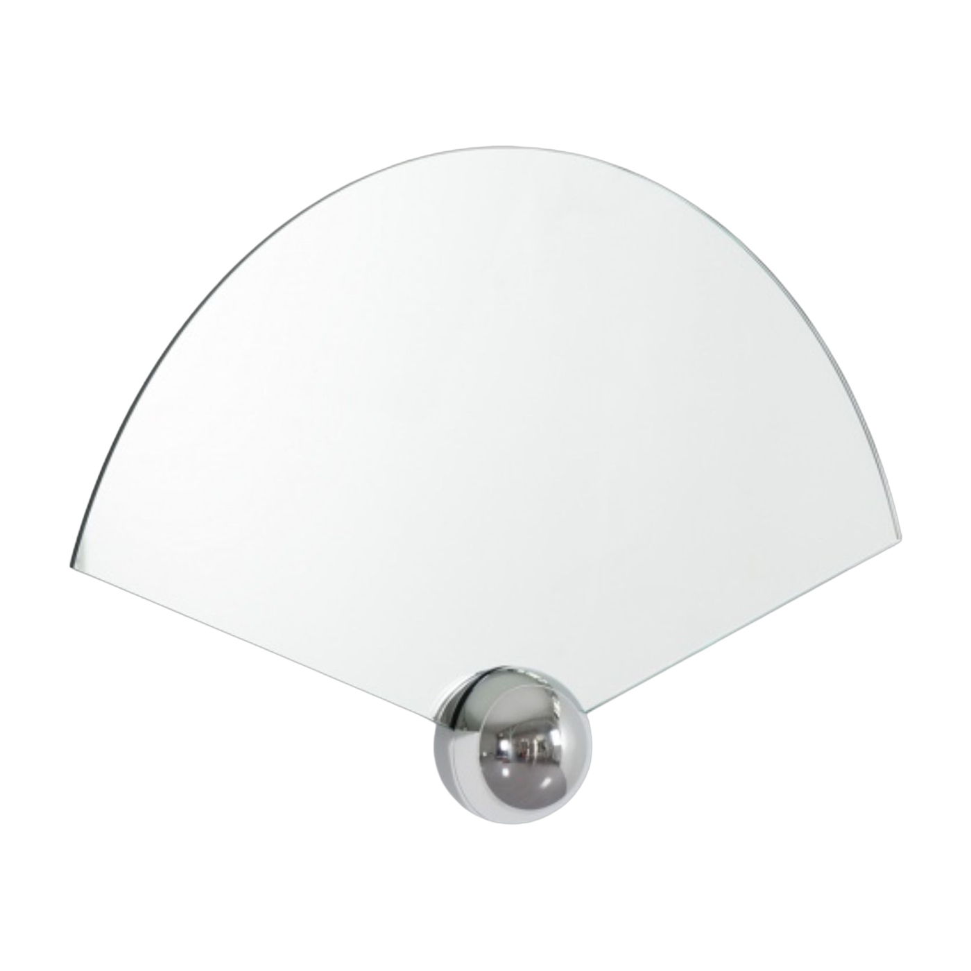 design Sphera Fan Espejo plata 77x47cm - Moustache