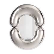 Mirror design platinum ceramic 70cm Zodiac - Moustache