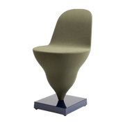 Chaise structure en métal navy et housse polyester kiwi 75cm Gelato - Moustache