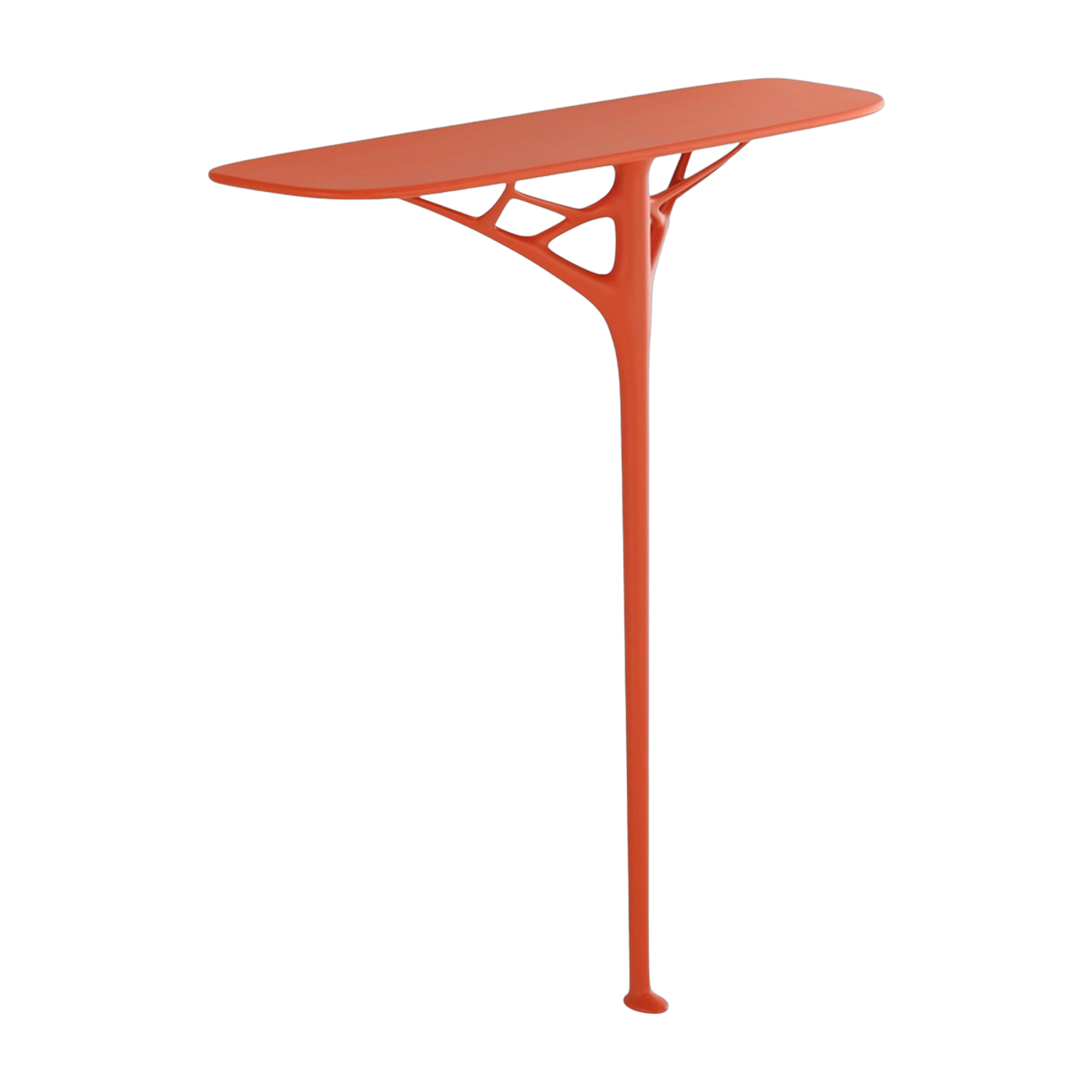 Orangefarbene Konsole aus Thermoplast 57x88cm A. I. - Kartell