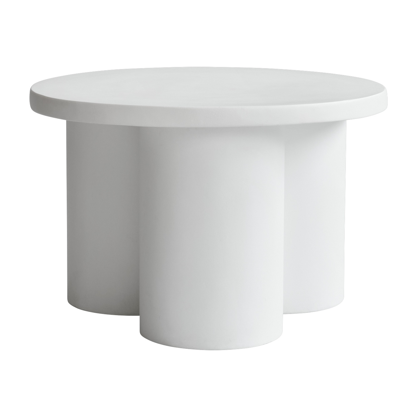 Big Foot Mesa de centro de hormigón reforzado con fibra blanca 65cm - 101 Copenhagen
