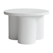 White fiber-reinforced concrete coffee table 65cm Big Foot - 101 Copenhagen