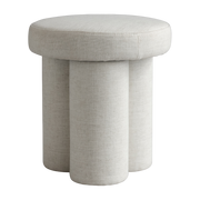 Tabouret en lin blanc Big Foot - 101 Copenhagen