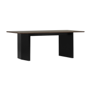 Table à manger en pin marron foncé et noir 90x200cm Panel - Normann Copenhagen