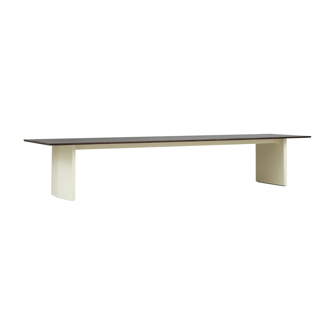 Mesa de comedor Panel de pino marrón oscuro y crema 100x420cm - Normann Copenhagen