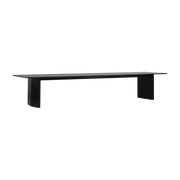 Panel dark brown and black pine dining table 100x420cm - Normann Copenhagen