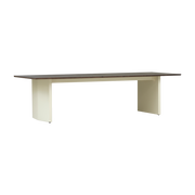 Panel dark brown and cream pine dining table 90x300cm - Normann Copenhagen