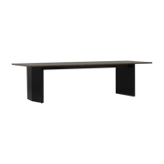 Mesa de comedor Panel de pino marrón oscuro y negro 90x300cm - Normann Copenhagen