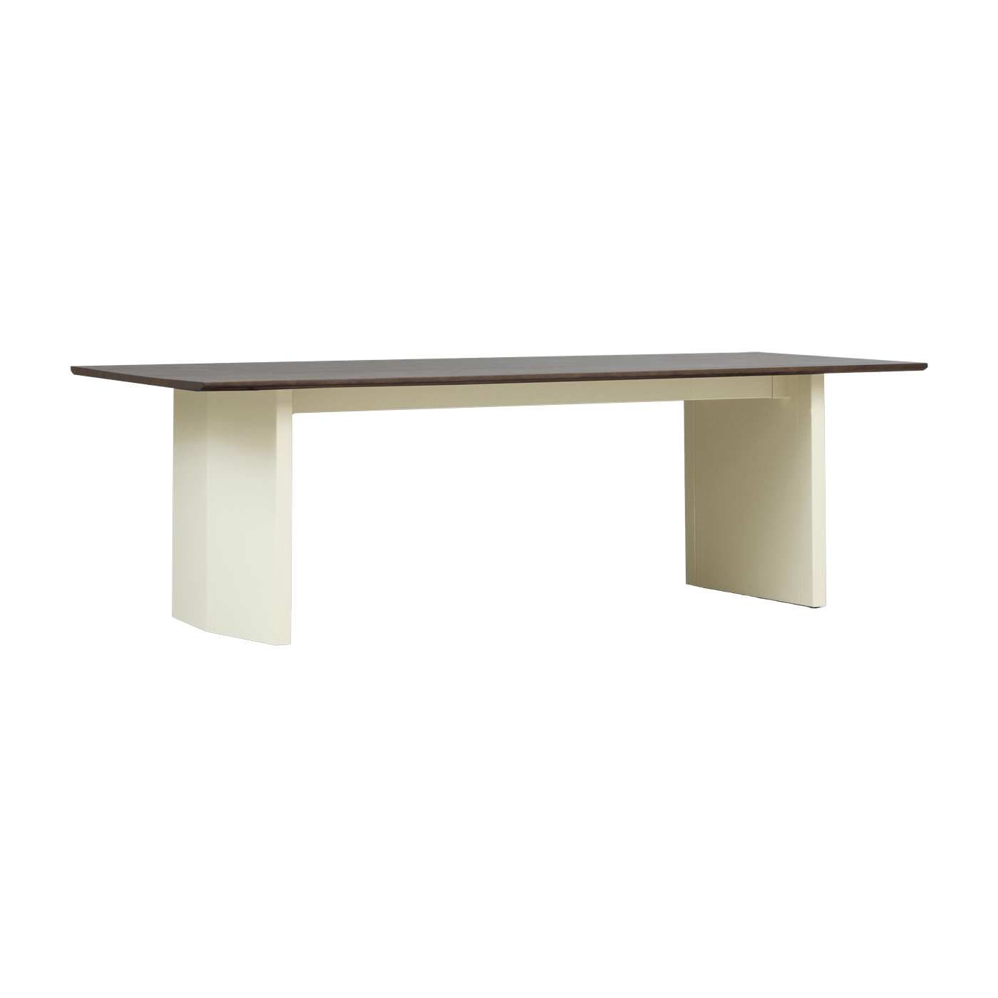 Mesa de comedor Panel 90x250cm de pino marrón oscuro y crema - Normann Copenhagen