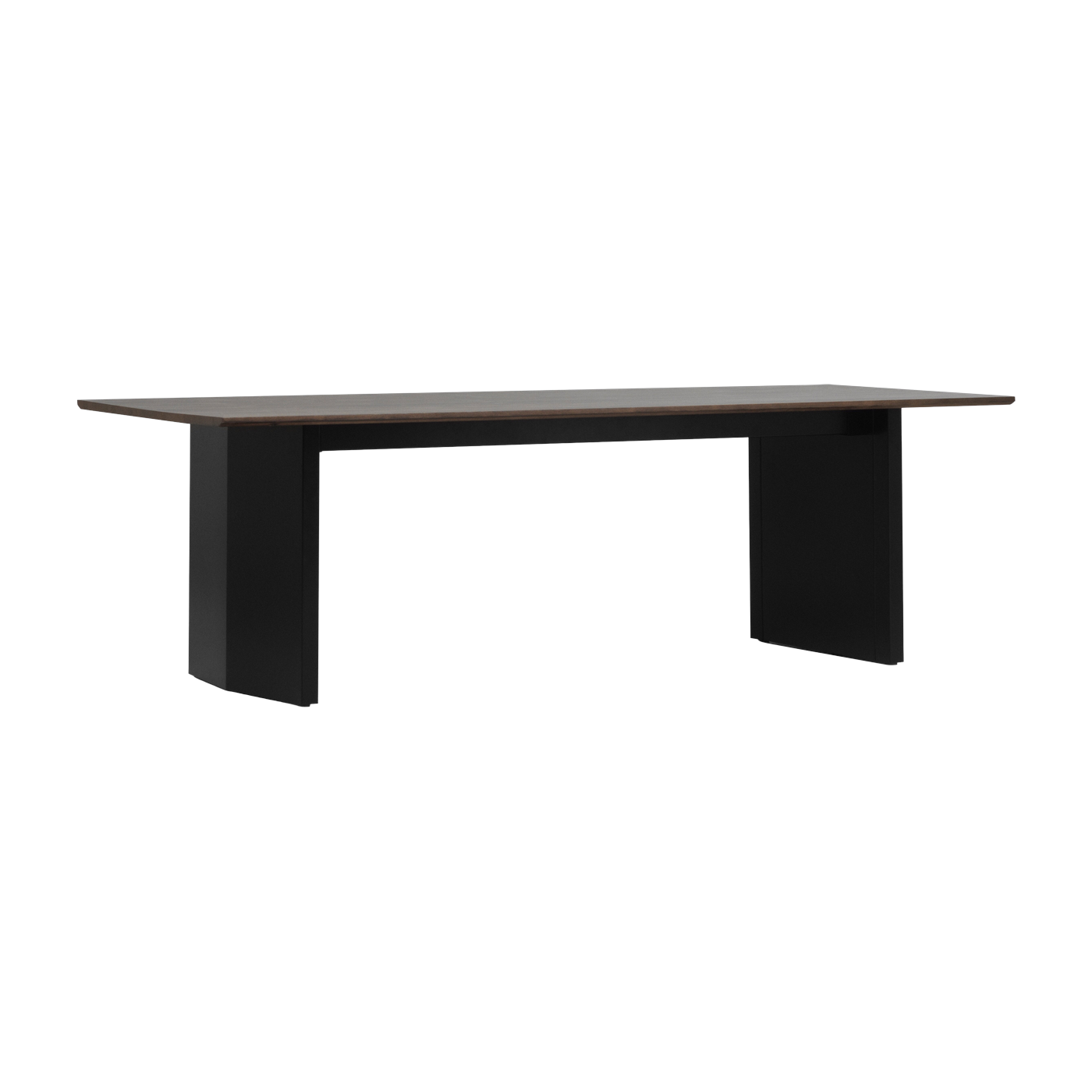 Mesa de comedor Panel de pino marrón oscuro y negro 90x250cm - Normann Copenhagen