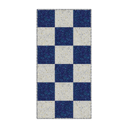 Teppich aus vinyle marineblau 140x70cm Damier -. Edito