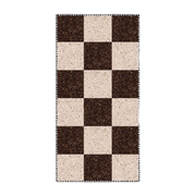 vinyle Alfombra beige y marrón 140x70cm Damier - Edito