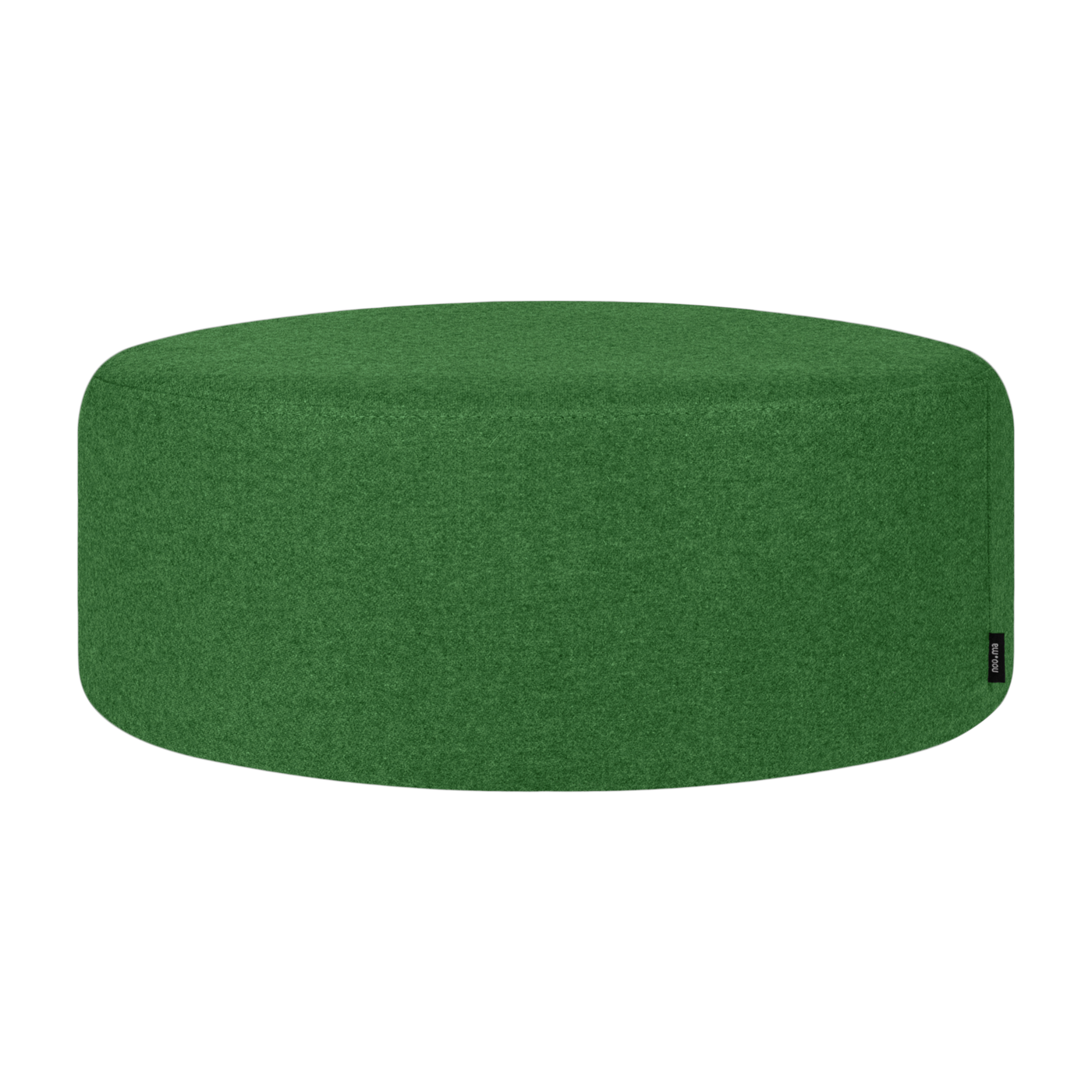 mousse Folk Pouf grande in lana verde da 25 cm noo. ma