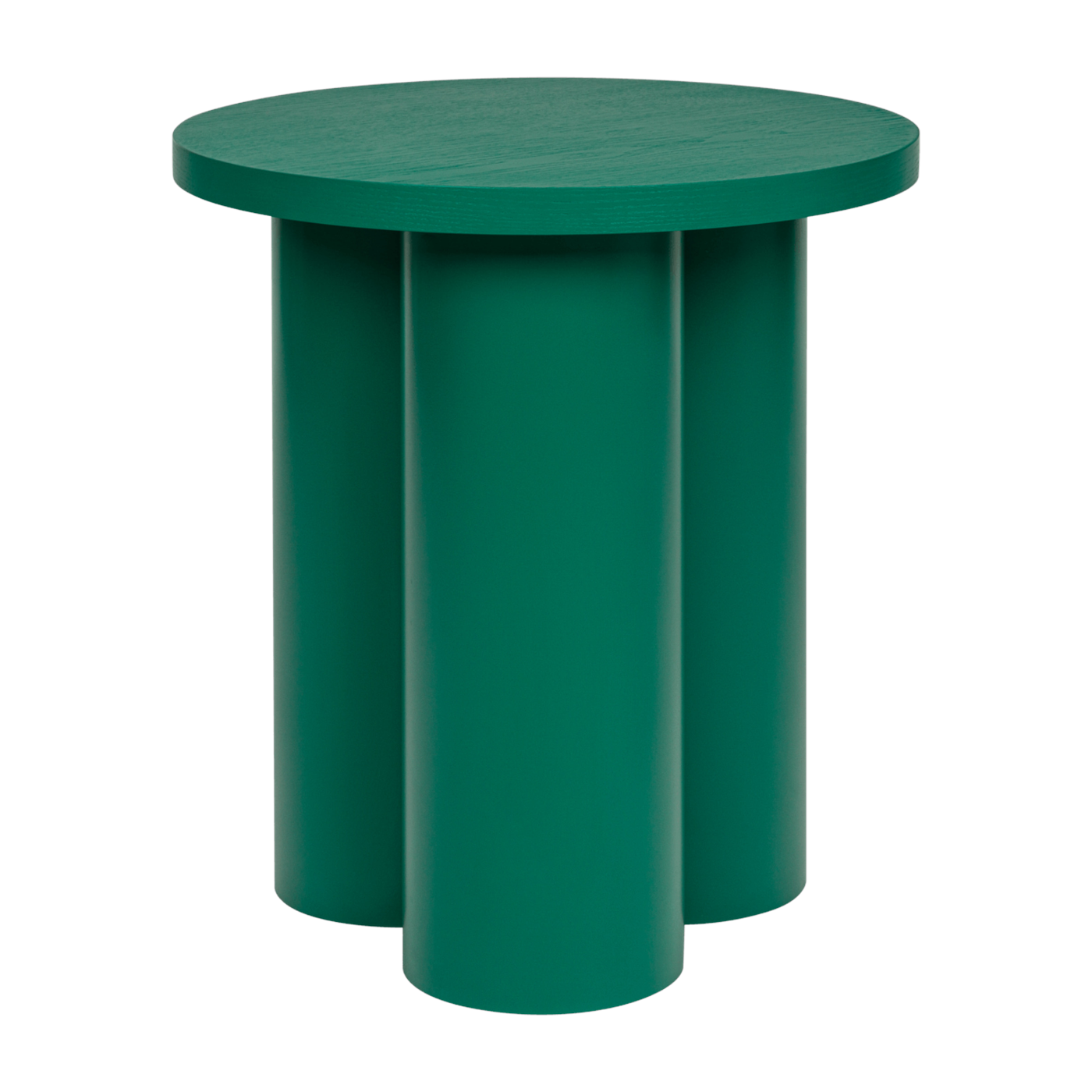 Oak veneer and sheet steel stool watermelon green 38cm Oly - noo. ma