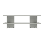 Meuble de rangement en acier pebble grey 160cm Hes - noo.ma