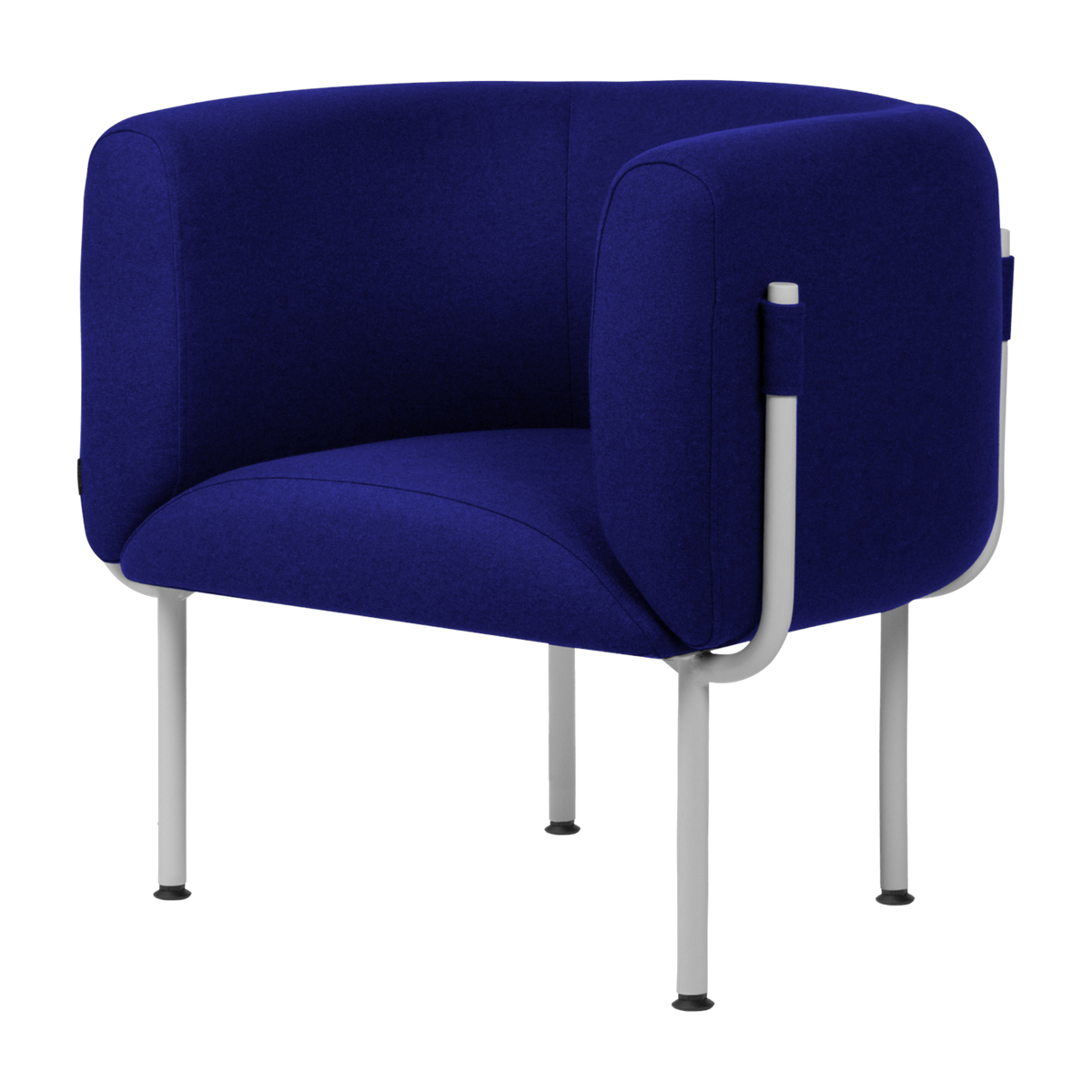 Steel and wool armchair blueberry pie 71, 2cm Ubi Mini - noo. ma