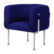 Fauteuil en acier et laine blueberry pie 71,2cm Ubi Mini - noo.ma