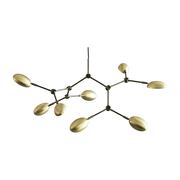 8-sphere gilded iron suspension Drop Chandelier mini - 101 Copenhagen