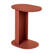 Table d'appoint en acier terracotta blush 58cm Nuno - noo.ma