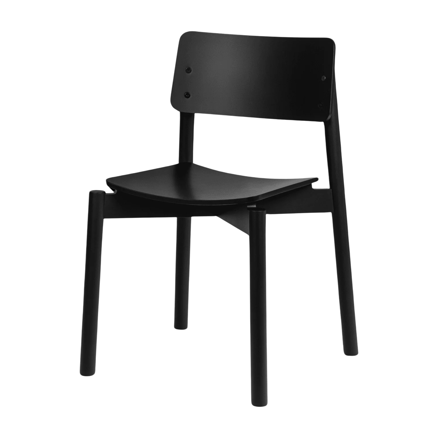 Sedia in faggio nero vulcanico 80, 2 cm Wem - noo. ma