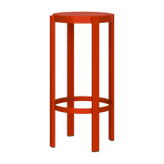 Taburete de bar de acero rojo tomate 75cm Doon - noo. ma