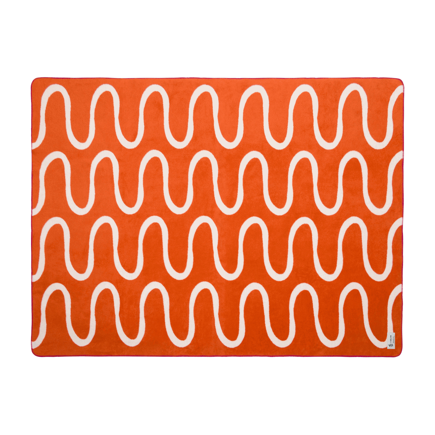 Terracotta cotton throw 150x200cm Swirl Throw - noo. ma