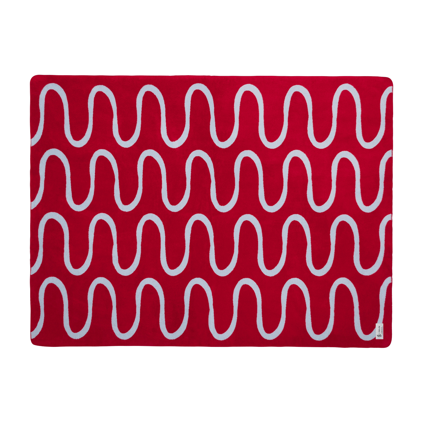 Cherry juice cotton plaid 150x200cm Swirl Throw - noo. ma