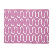 Lila Plüschdecke aus Baumwolle 150x200cm Swirl Throw -. noo. ma