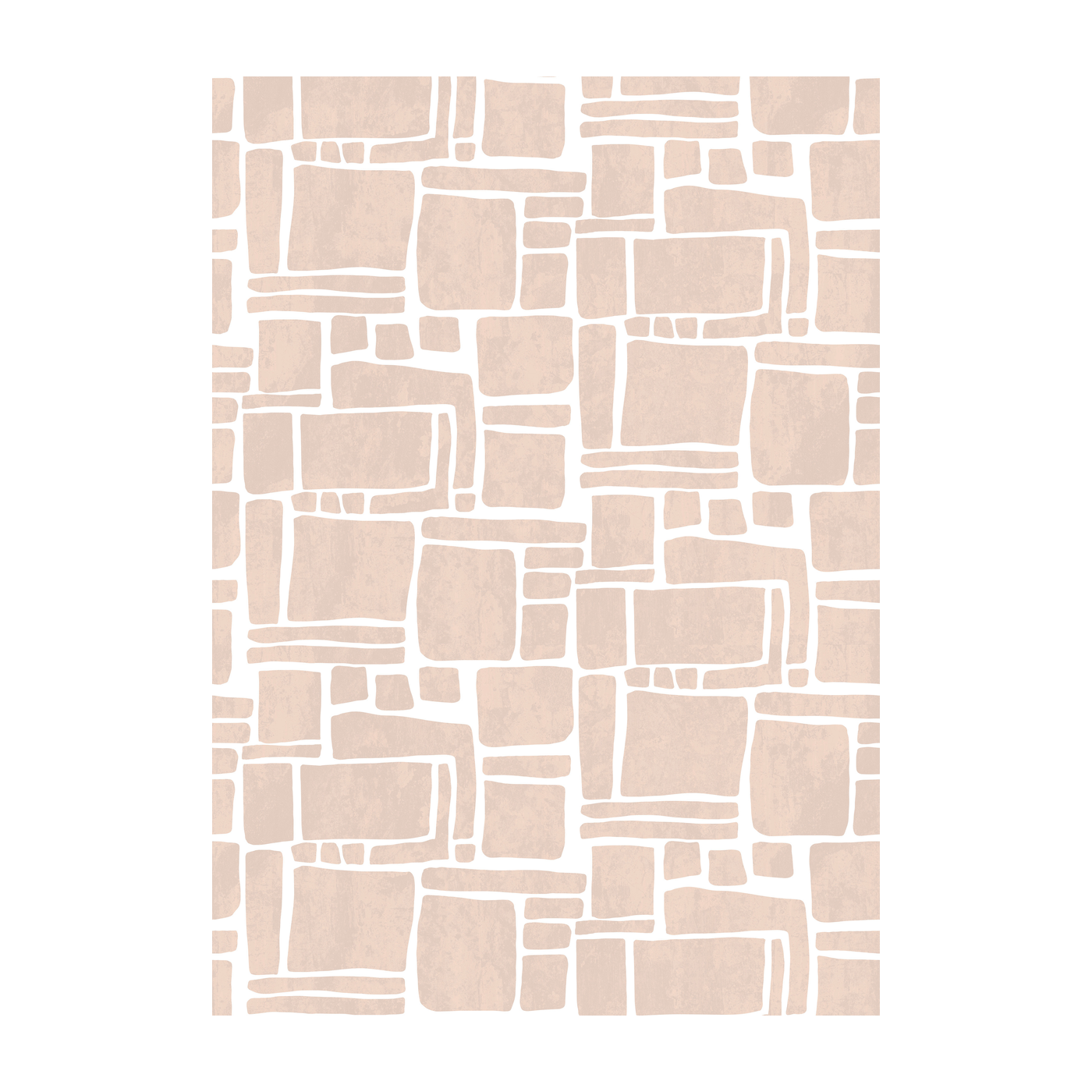 4 strips of beige non-woven wallpaper 192x270cm Dédales - Edito