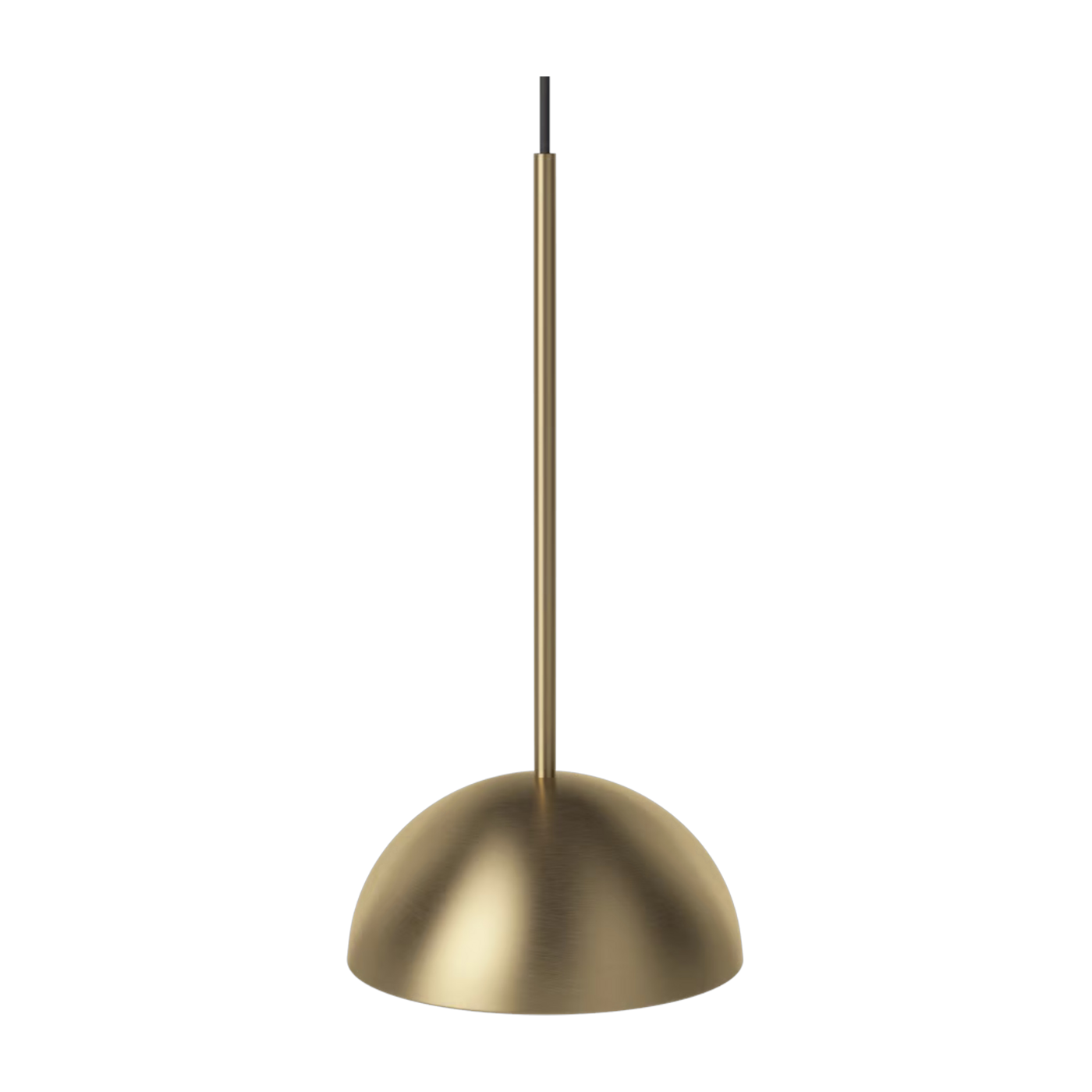 Antique brass-plated iron pendant lamp mat 27cm Aluna - Bolia